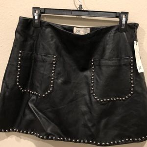 Jolt vegan leather mini skirt